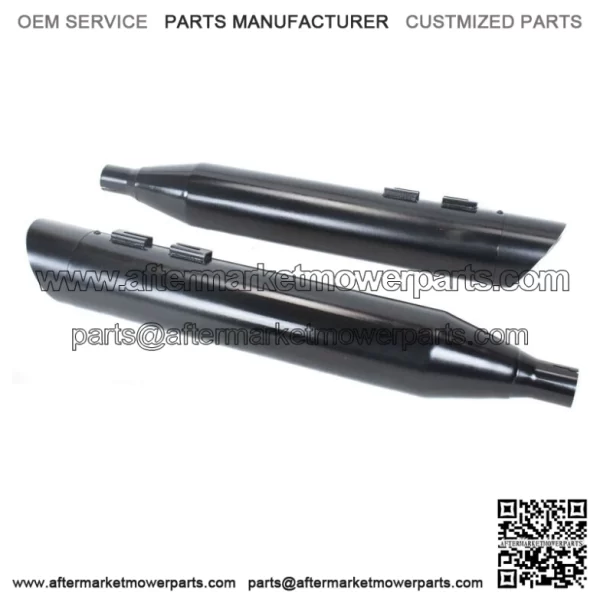 4" Black Slash Freedom Tip Slip-On Mufflers Exhaust Pipes 95-16 Harley Touring (For: Harley-Davidson)