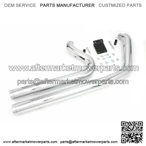 Maxx Short Shot Chrome Exhaust Dual Drag Pipe Set Harley Softail 1984-2006 (For: Harley-Davidson)