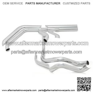 Exhaust Mufflers front section and Anti-scald Protective Cover for Harley Softail