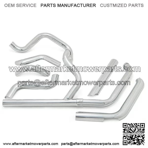 Exhaust Mufflers front section and Anti-scald Protective Cover for Harley Softail - Image 2