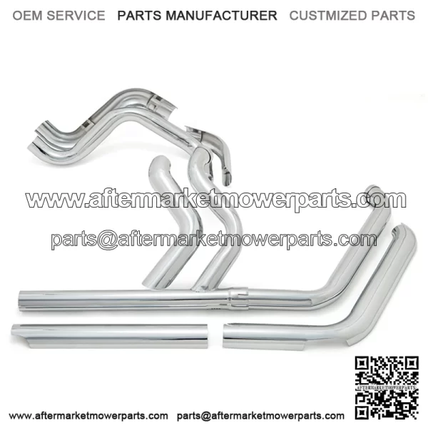 Exhaust Mufflers front section and Anti-scald Protective Cover for Harley Softail - Image 3
