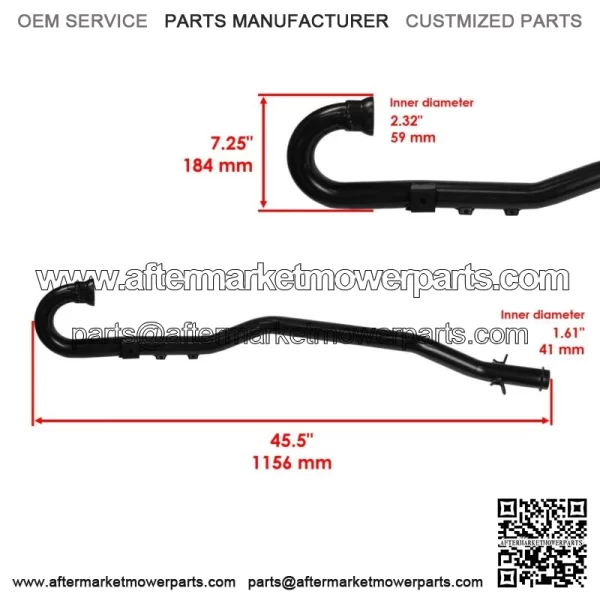 Exhaust Pipe For Polaris SPORTSMAN 800 EFI 2007 For: Polaris Sportsman 800 - Image 2