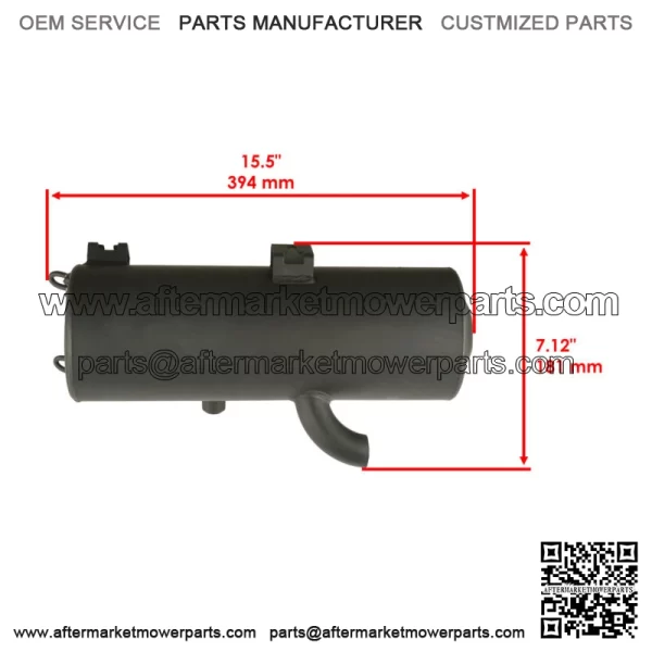 Exhaust Muffler Silencer For Polaris Sportsman 800 4X4 EFI 2007 Black Weld  For: Polaris Sportsman 800 - Image 2