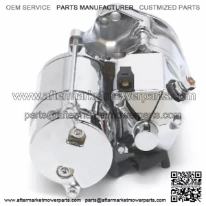 Ultima Thunder Fire Chrome 1.75kW SidePost Starter 89-06 Harley Big Twin Cam Evo (For: Harley-Davidson)
