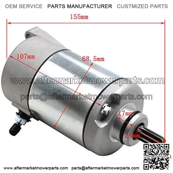 Starter Motor for Yamaha FZR600 YZF600R 2000-2007/Yamaha YFM350 Bruin Auto 2x4 2004-2006/Yamaha YFM350 Grizzly 4x4 Auto 2007-2014/Yamaha YFM350 Grizzly Auto 2007-2012 - Image 3