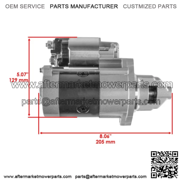 Starter for John Deere Z540M Z540R ZTrak Mower 12V CCW 10 Teet AUC12656 MIA11626 - Image 2