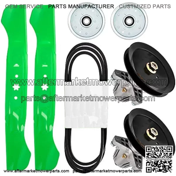 Deck Rebuild Kit for MTD Cub Cadet Yard Man Troy Bilt 46 inch LTX1045 LTX1046KW TB2246 Blade Spindle Belt Idler