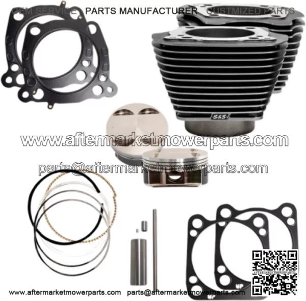 128" Big Bore Cylinder Pistons Top End Kit M8 114" 117" Engine 17+ Harley (For: Harley-Davidson)