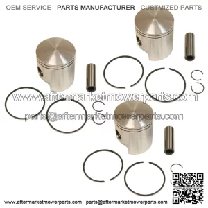 3  Standard Bore Piston Kits for Ski-Doo Formula III 600 1995-1999 64.5mm