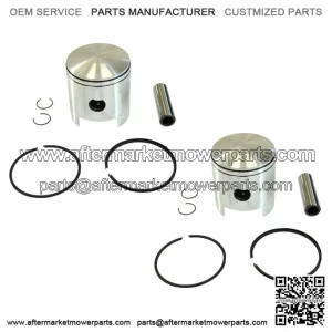 2 Piston Kits for Polaris TX 340 500 Standard Bore 62mm 1972 1973 1974 1975 1976