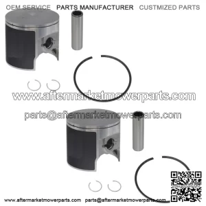 2  Piston Kits for Kawasaki 1982-1990 Jet Ski JS 550, SX 550 STD Bore 75mm