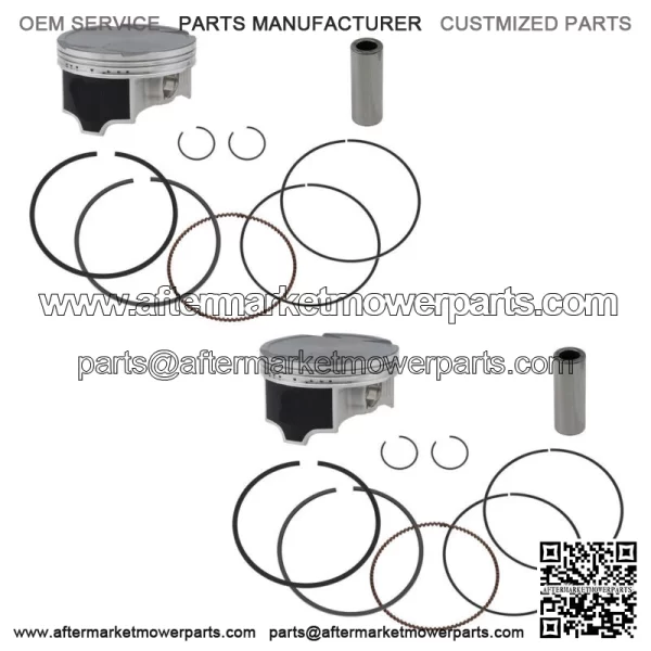 2  Standard Bore Piston Kits for Honda Pioneer 1000 fits 2016-2023 92mm