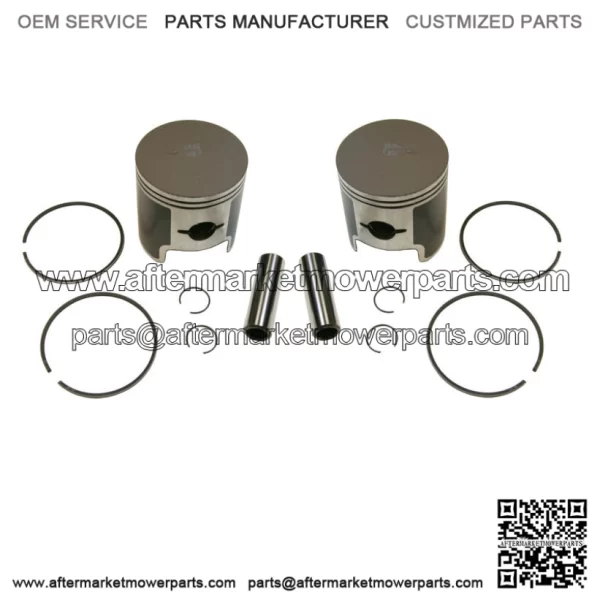 2  Standard Bore Piston Kits for Arctic Cat 500 Snow fits Many 1976-1988 70mm