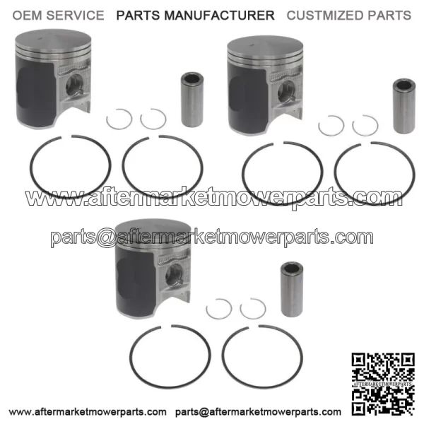 3  Piston Kits fits Kawasaki Ultra 150 & 1200 STX-R .020 Over Bore 80.5mm