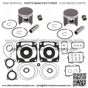 2  Piston Kits, Bearings & Full Gasket Kit for Arctic Cat 900 Snow 2003-2006