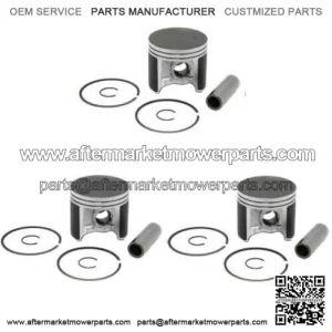 3 Piston Kits POLARIS INDY 650, SKS- 648cc ('88-93) 67.75MM