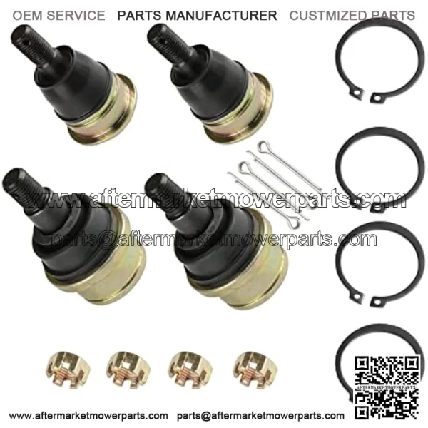 2 Front Knuckle Lower Upper Ball Joint Compatible With John Deere Xuv Gator 625I 825I Gas