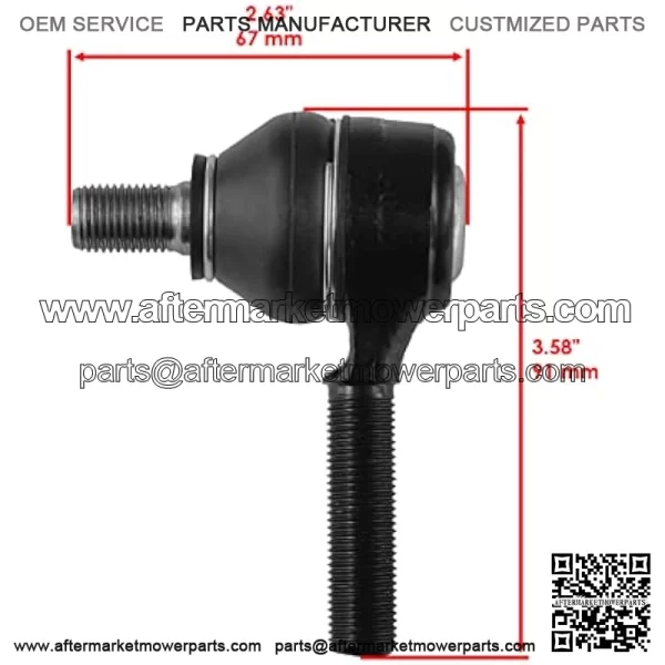 Tie Rod End Compatible with John Deere Gator Xuv 550 560 590I Utv Ball Joints - Image 2