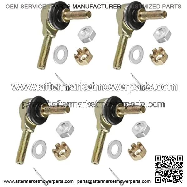 Two Sets Of Tie Rod End Kit Compatible with Kawasaki Kvf400A Kvf400C Prairie 400 4X4 1997 1998 1999 2000 - Image 5
