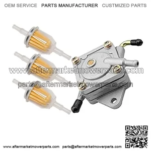 Fuel Pump AM109212 AM106164 AM101074 with 3pcs Fuel Filter Compatible with John Deere 112L 130 165 LX172 176 GT242 RX95 SX95 AMT600 4x2 Gator