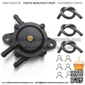 Fuel Pump with Filter and Oil Hose Compatible with Kohler 25HP-75HP Small Engine Golf Cart Lawn Mower Yamaha Honda Kawasaki JD Engine 491922 691034 692313 808492 808656