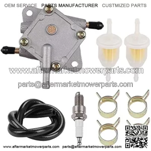 72021-G01 Golf Cart Fuel Pump for EZGO 295cc & 350cc Golf Carts TXT & Medalist 4-cycle models 1994-UP with Fuel Line Spark Plug