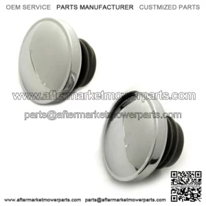 Fat Bob Split Tank Gas Caps Chrome Dual Pair Vented Evo 1996-2017 Harley Softail (For: Harley-Davidson)