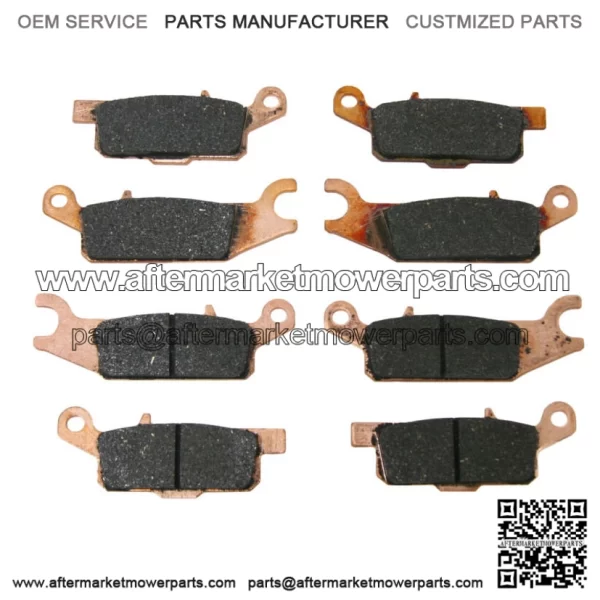 Front & Rear Brake Pads for Yamaha 2007-2023 Grizzly 700 & 2009-2014 Grizzly 550