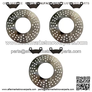 Front Rear Brake Rotors Pads for Arctic Cat 650 V2 4x4 FIS V-Twin 2004 2005 2006