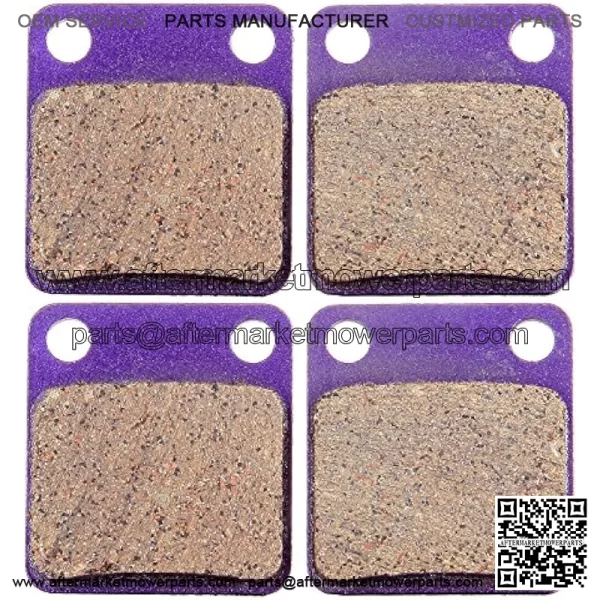 Brake Pads For Suzuki Eiger 400 2002-2007 for Honda ATC250R 1981-1982, 2 Sets Front and Rear Brake Pads