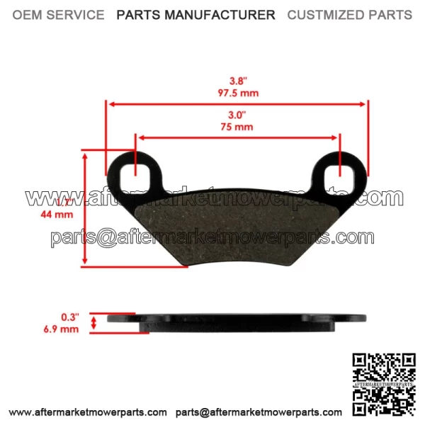 Rear Brake Pads for Polaris Sportsman 570 EFI / EPS / 6X6 Tractor 2014-2020 For: Polaris Sportsman 570 - Image 2