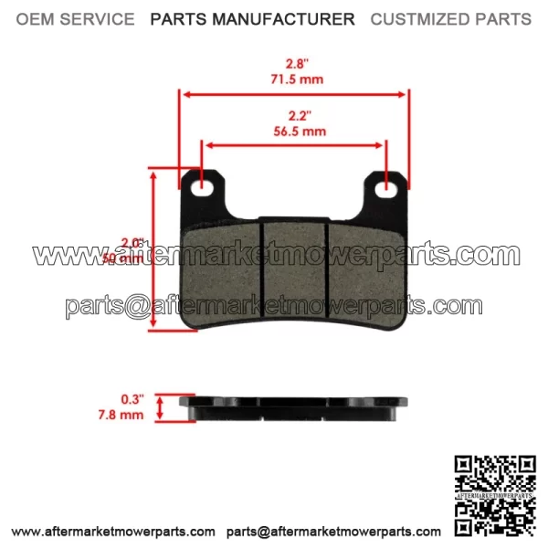 Front Left And Right Brake Pads For Kawasaki ZR900 Z900 RS SE Cafe ABS 2018-2024 - Image 2