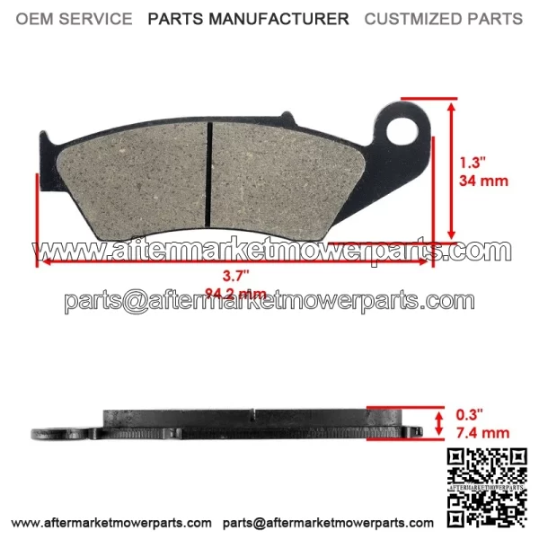 Front and Rear Brake Pads for Kawasaki KX250 KX250X KX450X 2021-2025 - Image 3