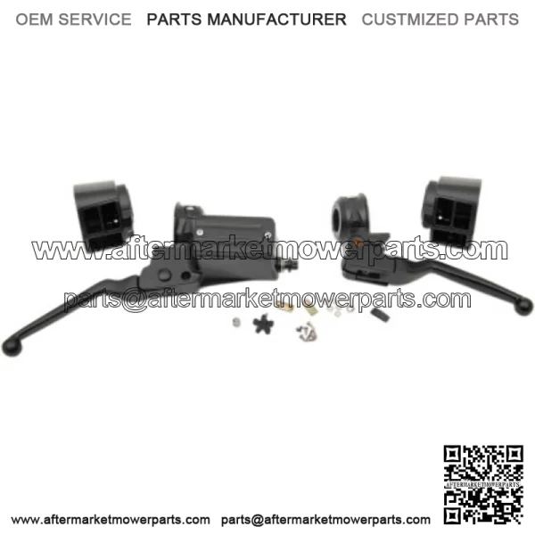 Black Handlebar Controls Control Set Dual Disc Harley Touring Softail FXR 84-95 (For: Harley-Davidson)
