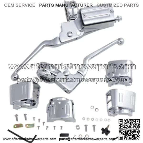 Chrome Handlebar Hand Controls Dual Disc 11/16" Bore Kit Harley Touring 84-95 (For: Harley-Davidson)