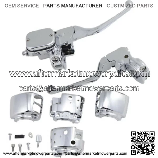 Chrome Handlebar Hand Controls Dual Disc 11/16" Bore Kit Harley Touring 96-07 (For: Harley-Davidson)
