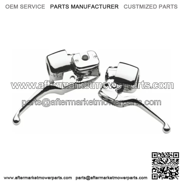 Chrome Handlebar Controls Hand Lever 9/16" Control Kit Single Disc 96-06 Harley (For: Harley-Davidson)