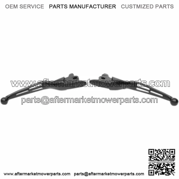 Black Slotted Wide Blade Hand Levers Pair Harley Touring 17-20 (For: Harley-Davidson)