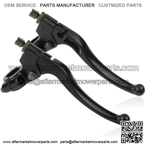 Left Clutch Lever + Right Brake Lever,Aluminum Alloy Clutch and Brake Lever Set Fit for 7/8" Handlebar,Folding Brake Levers for 50cc/70cc/110cc/125cc/150cc Motorcycle Dirt Bike