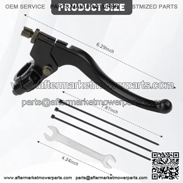 Left Clutch Lever + Right Brake Lever,Aluminum Alloy Clutch and Brake Lever Set Fit for 7/8" Handlebar,Folding Brake Levers for 50cc/70cc/110cc/125cc/150cc Motorcycle Dirt Bike - Image 2