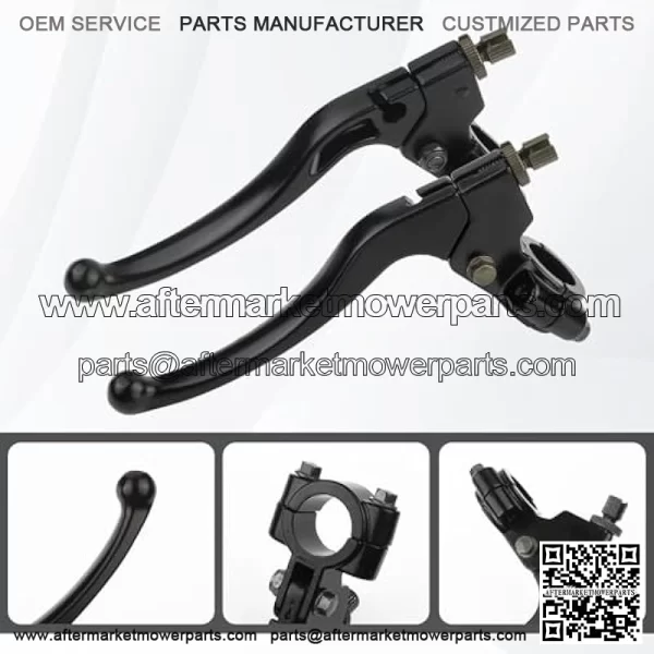 Left Clutch Lever + Right Brake Lever,Aluminum Alloy Clutch and Brake Lever Set Fit for 7/8" Handlebar,Folding Brake Levers for 50cc/70cc/110cc/125cc/150cc Motorcycle Dirt Bike - Image 3