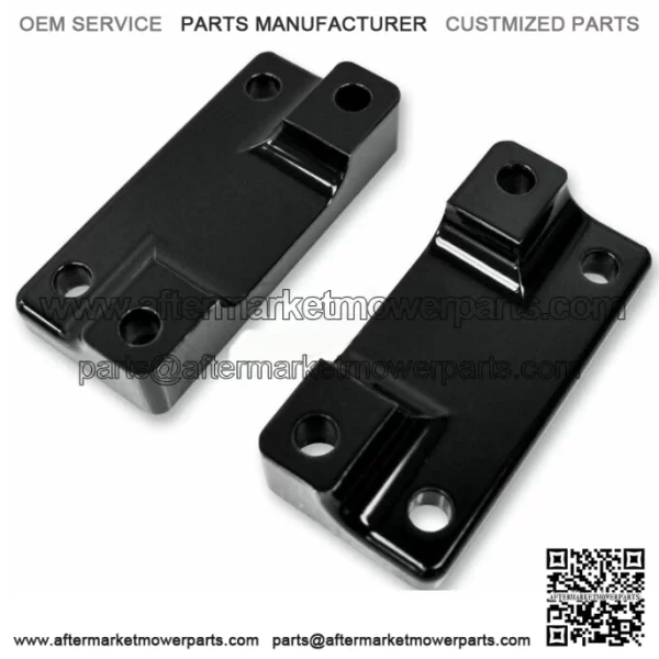 Black FLSTF Fat Boy Front Fender To Touring Fork Adapters 14-2020 Harley Touring (For: Harley-Davidson)