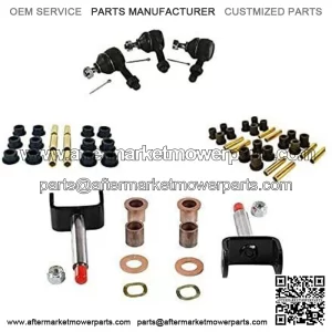 Golf Cart Front End Repair Kit for Club Car DS 1993-2008, King Pin Tie Rod End