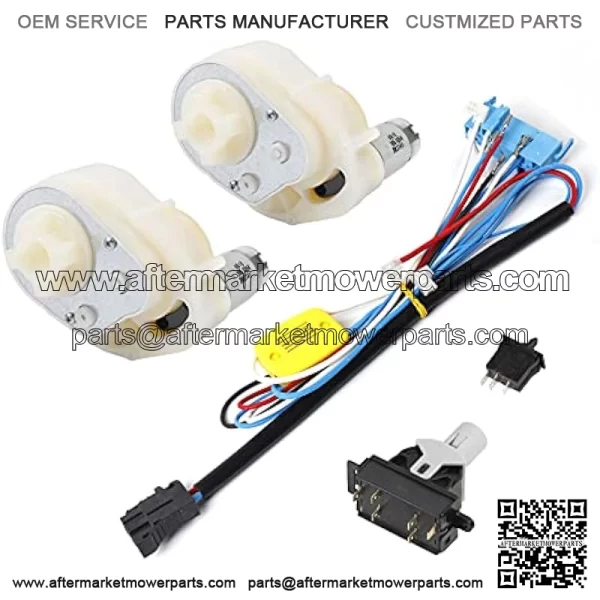 Overhaul Kit Wiring Harness MEIE0500 Gear Shifter Foot Switch Motor Gearbox for Peg Perego John-Deere Gator Children Ride On Car