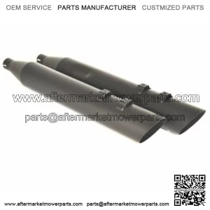 Jackpot M8 Street Outlaw Black Slash Down Slip On Mufflers Harley Touring 2017+ (For: Harley-Davidson)