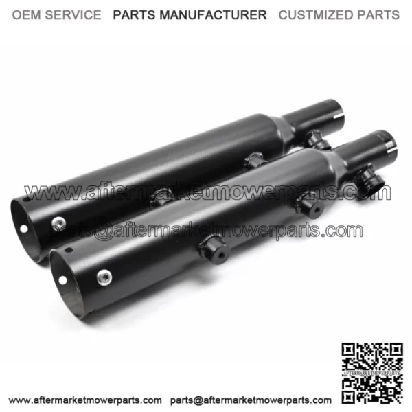 Rush Exhaust 3" Slip On Black Mufflers Tip Compatible Harley Sportster XL 09-13 (For: Harley-Davidson)