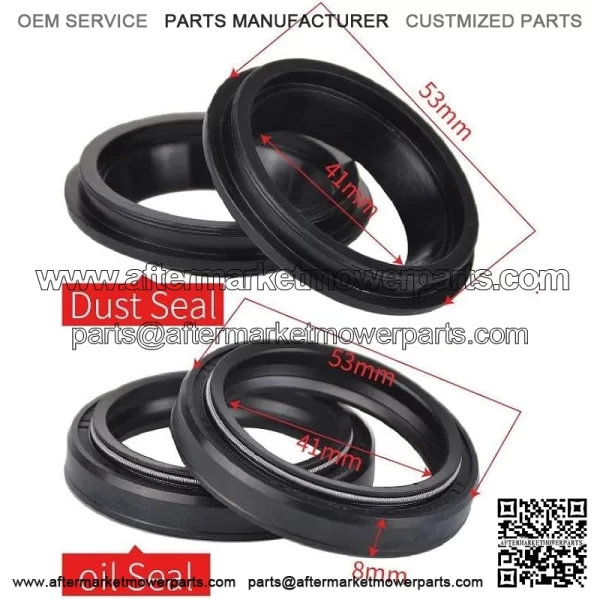 41x53x8 Oil Seal & Dust Cover For Yam-aha FZR600R FZR 600R YZF-750R SP 750R FZR 1000 FZR1000 XJ600 XJ900 1984-2015 2016 Color : 2pcs Oil seal - Image 3