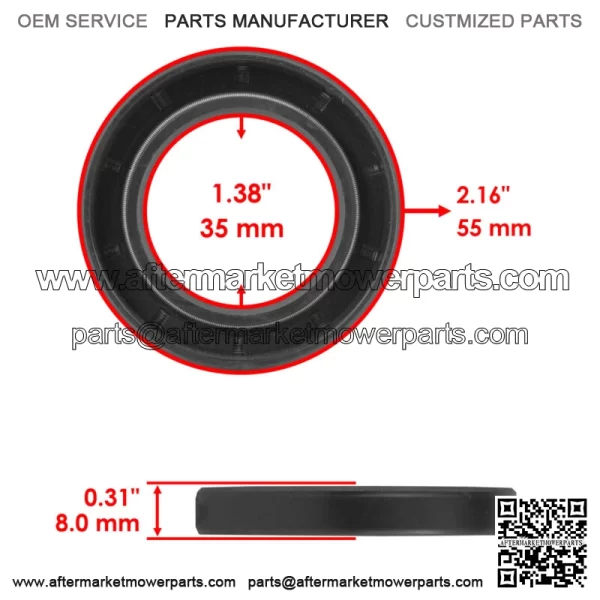4WV-46163-00-00 Front Axle Oil Seal For Yamaha Grizzly 600 YFM600FW 1998-2001 - Image 2