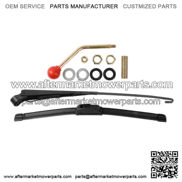 Set Universal UTV Manual Hand Operated Windshield Window Wiper Rubber Blade 16" For: More than one vehicle