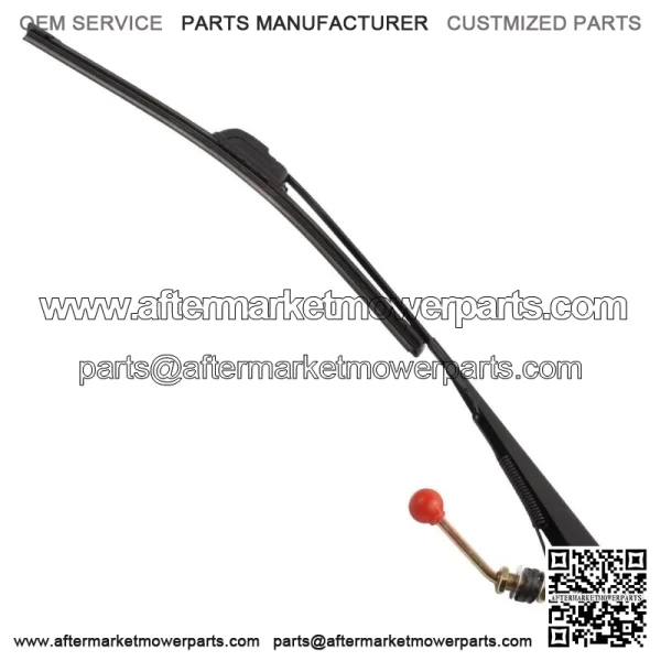 Set Universal UTV Manual Hand Operated Windshield Window Wiper Rubber Blade 16" For: More than one vehicle - Image 4